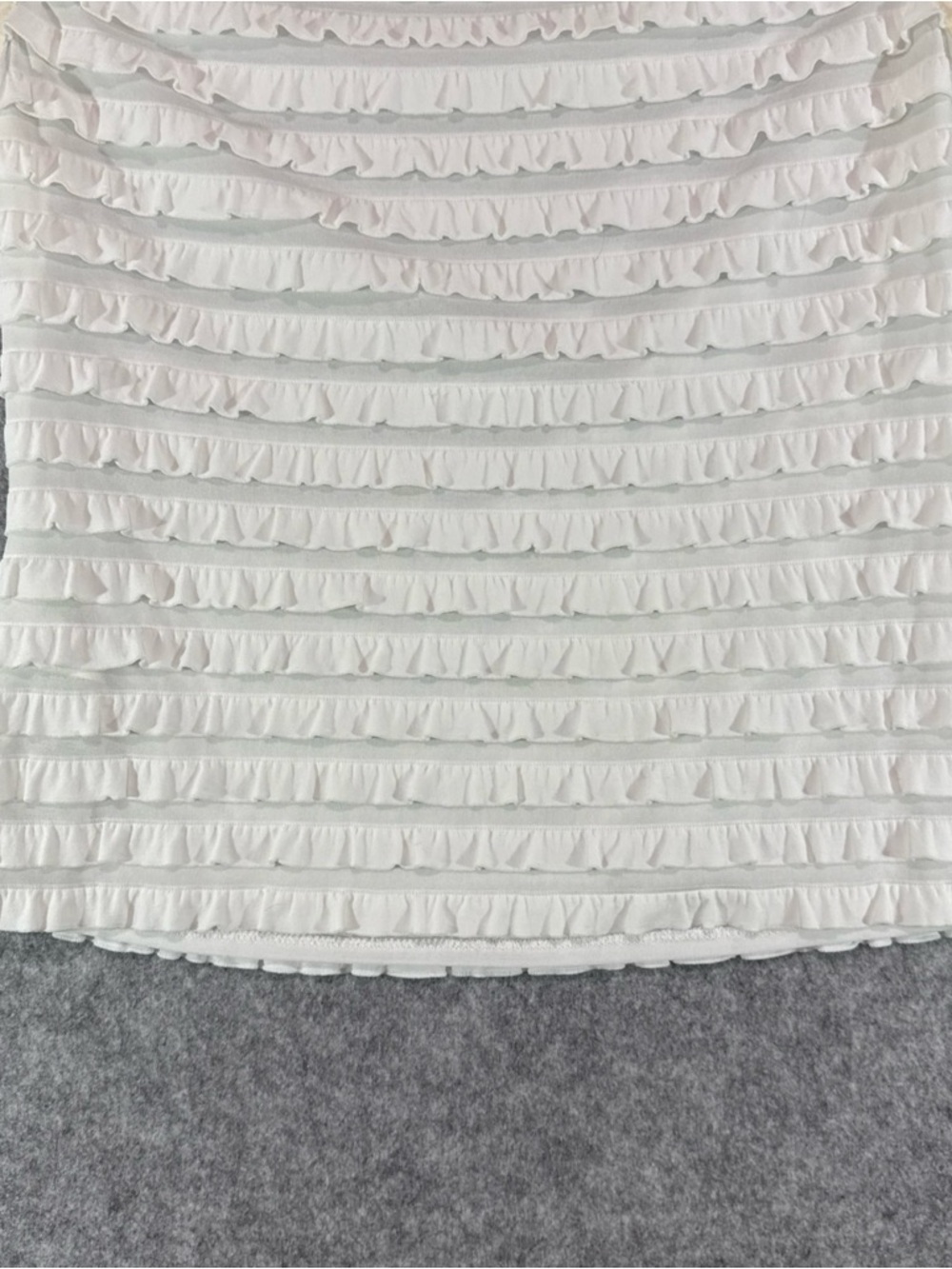 Joseph Ribkoff White Ruffled Sleeveless Shell - Picture 11 of 11